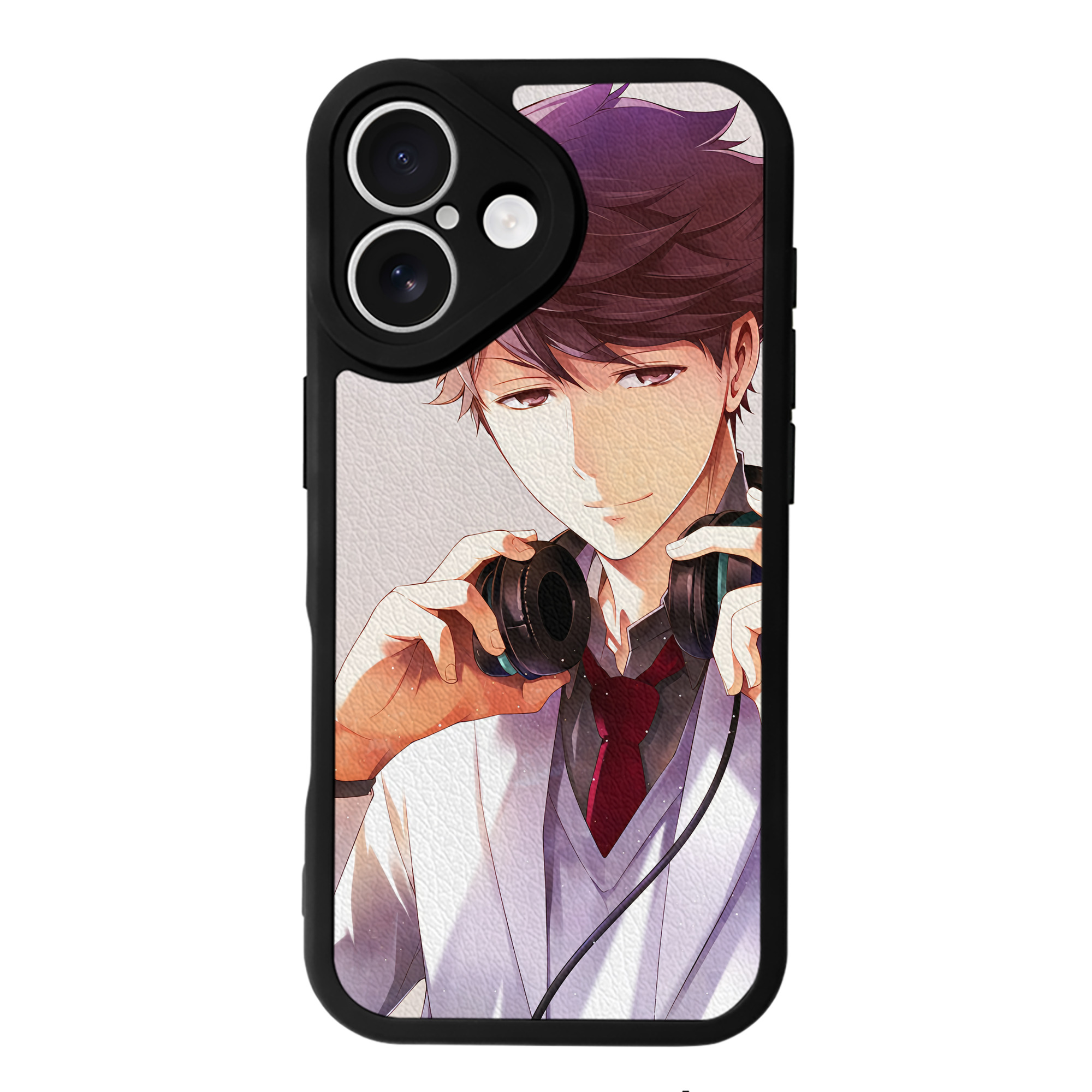 （画像用） ハイキュー!! Haikyu!! 【iPhone 16シリーズ対応】シリコンスマホケース（レザー調） 材質：シリコン
